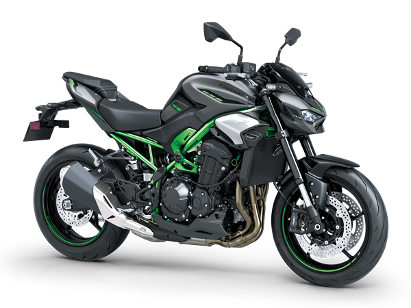 Kawasaki Z900 verte et noire