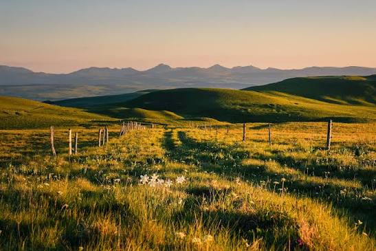 Paysage dans le massif central 